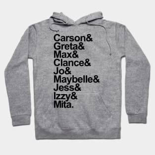 A League of Their Own (2022) Character List (Black) Hoodie